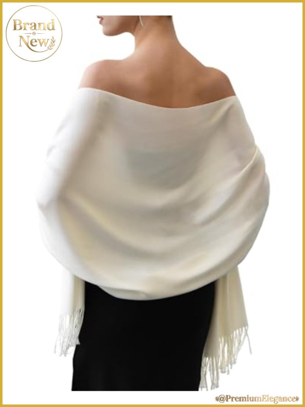 Womens Soft Shawl Wrap Scarf Oversized Pashmina for Wedding Travel